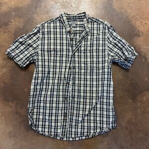 Carhartt Plaid Button Up Short Sleeve Relaxed Fit‎ Shirt Mens Large